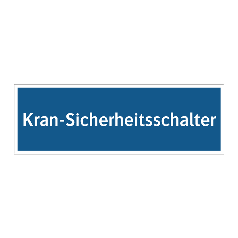 Kran-Sicherheitsschalter