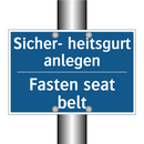 Sicher- heitsgurt anlegen - Fasten seat belt