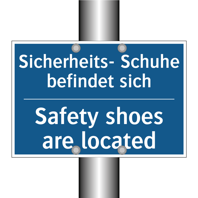 Sicherheits- Schuhe befindet sich/.../ - Safety shoes are located