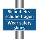 Sicherheits- schuhe tragen - Wear safety shoes