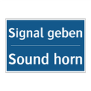 Signal geben - Sound horn