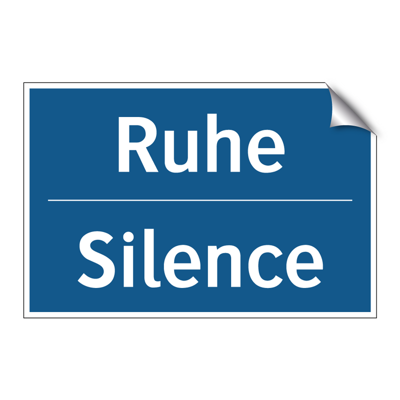 Ruhe - Silence