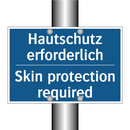 Hautschutz erforderlich - Skin protection required