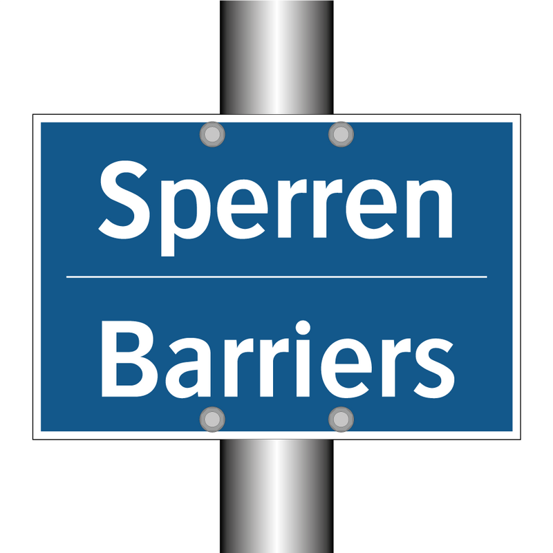 Sperren - Barriers