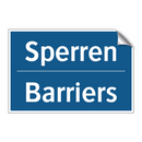 Sperren - Barriers