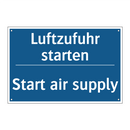 Luftzufuhr starten - Start air supply