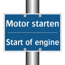 Motor starten - Start of engine