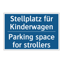Stellplatz für Kinderwagen - Parking space for strollers