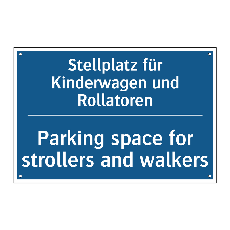 Stellplatz für Kinderwagen und /.../ - Parking space for strollers and /.../