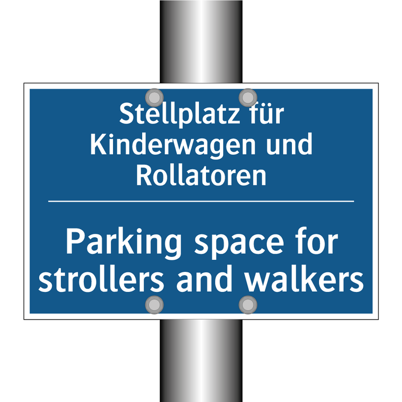 Stellplatz für Kinderwagen und /.../ - Parking space for strollers and /.../
