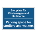 Stellplatz für Kinderwagen und /.../ - Parking space for strollers and /.../