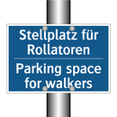 Stellplatz für Rollatoren - Parking space for walkers