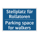 Stellplatz für Rollatoren - Parking space for walkers