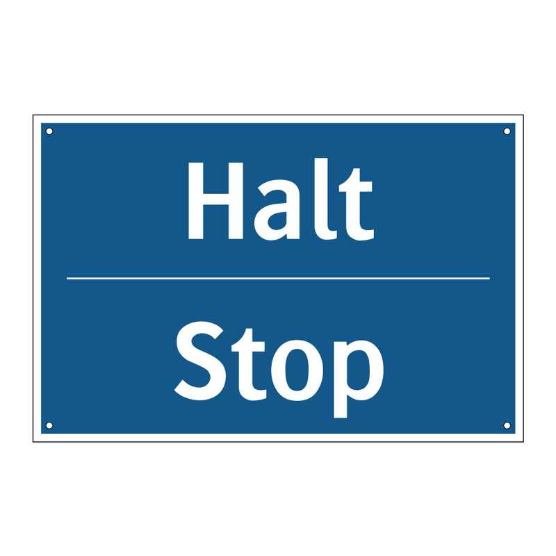 Halt - Stop