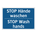 STOP Hände waschen - STOP Wash hands
