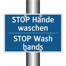 STOP Hände waschen - STOP Wash hands