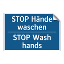 STOP Hände waschen - STOP Wash hands