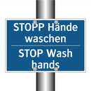 STOPP Hände waschen - STOP Wash hands