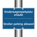 Kinderwagenparkplatz erlaubt - Stroller parking allowed