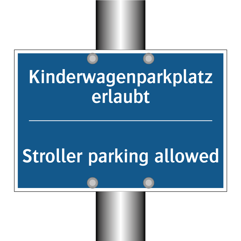Kinderwagenparkplatz erlaubt - Stroller parking allowed