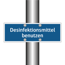 Desinfektionsmittel benutzen