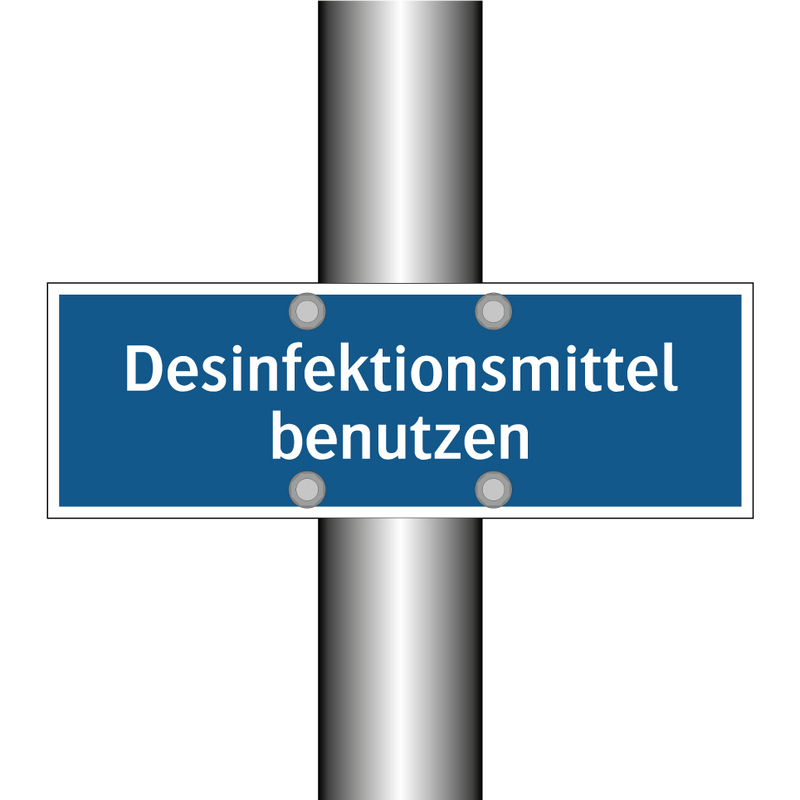 Desinfektionsmittel benutzen