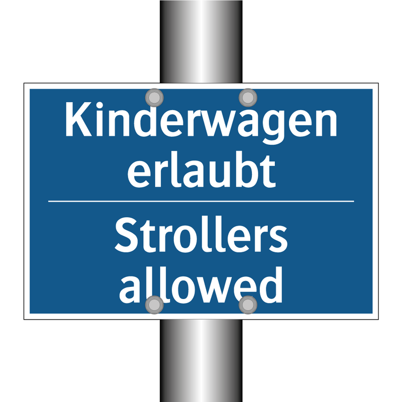 Kinderwagen erlaubt - Strollers allowed