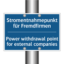 Stromentnahmepunkt für Fremdfirmen/.../ - Power withdrawal point for external /.../