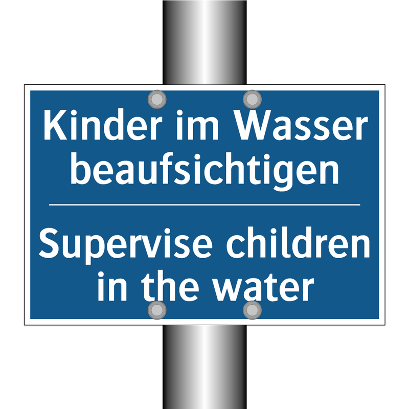 Kinder im Wasser beaufsichtigen/.../ - Supervise children in the water/.../