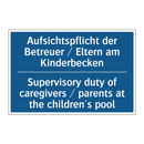 Aufsichtspflicht der Betreuer /.../ - Supervisory duty of caregivers /.../
