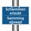 Schwimmen erlaubt - Swimming allowed