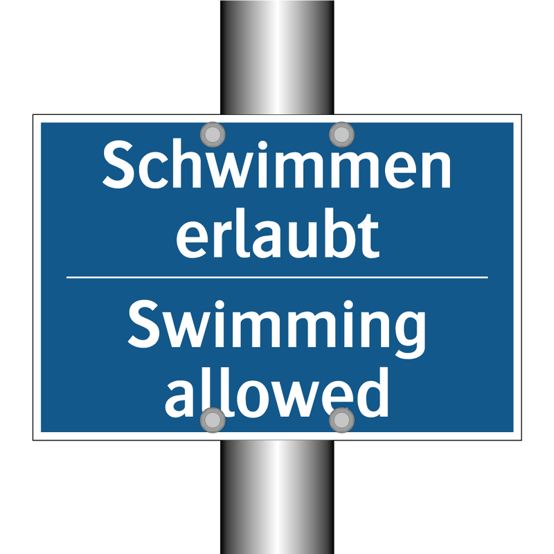 Schwimmen erlaubt - Swimming allowed