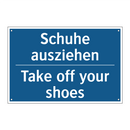 Schuhe ausziehen - Take off your shoes