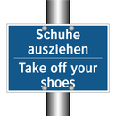 Schuhe ausziehen - Take off your shoes