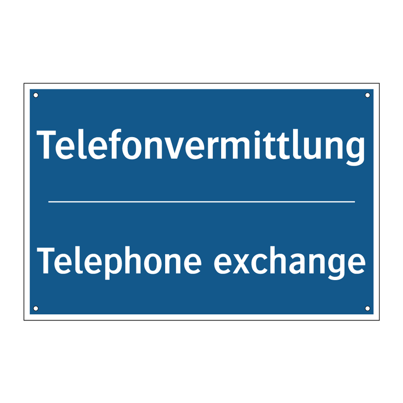 Telefonvermittlung - Telephone exchange