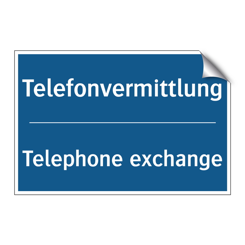 Telefonvermittlung - Telephone exchange