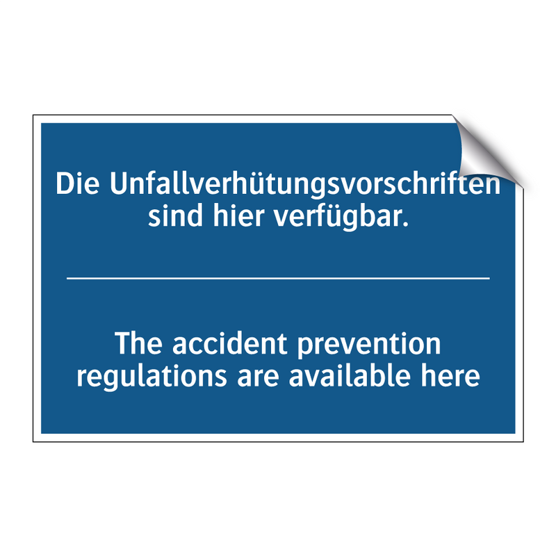 Die Unfallverhütungsvorschriften /.../ - The accident prevention regulations /.../