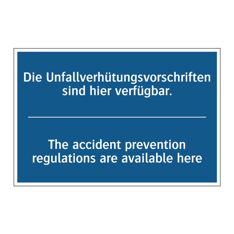 Die Unfallverhütungsvorschriften /.../ - The accident prevention regulations /.../