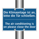Die Klimaanlage ist an, bitte /.../ - The air conditioning is on please /.../