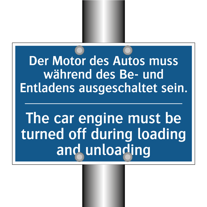 Der Motor des Autos muss während /.../ - The car engine must be turned /.../