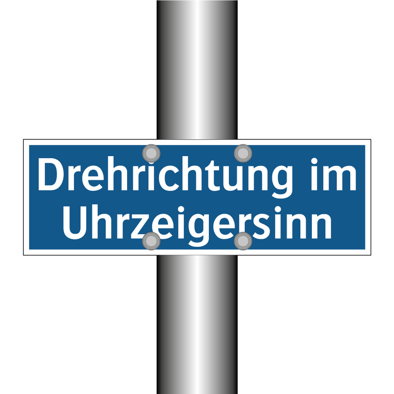 Drehrichtung im Uhrzeigersinn