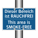 Dieser Bereich ist RAUCHFREI - This area is SMOKE-FREE