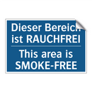 Dieser Bereich ist RAUCHFREI - This area is SMOKE-FREE