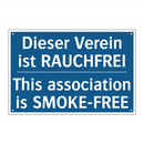 Dieser Verein ist RAUCHFREI - This association is SMOKE-FREE