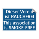 Dieser Verein ist RAUCHFREI - This association is SMOKE-FREE