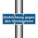 Drehrichtung gegen den Uhrzeigersinn