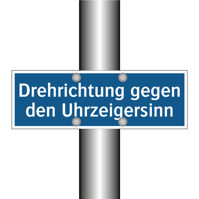 Drehrichtung gegen den Uhrzeigersinn