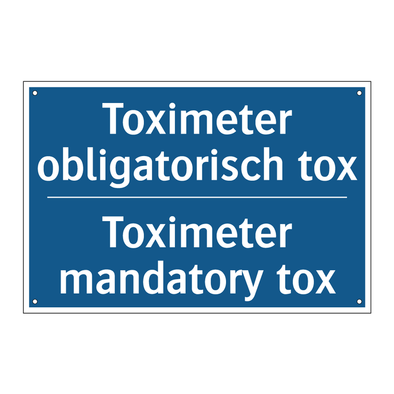 Toximeter obligatorisch tox - Toximeter mandatory tox