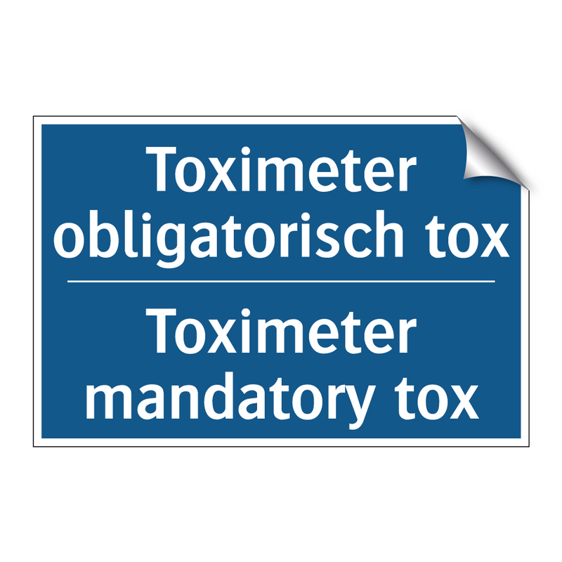 Toximeter obligatorisch tox - Toximeter mandatory tox