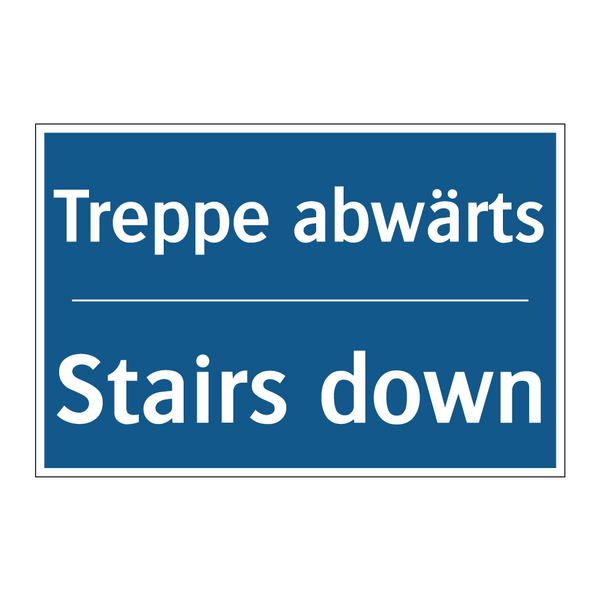 Treppe abwärts - Stairs down
